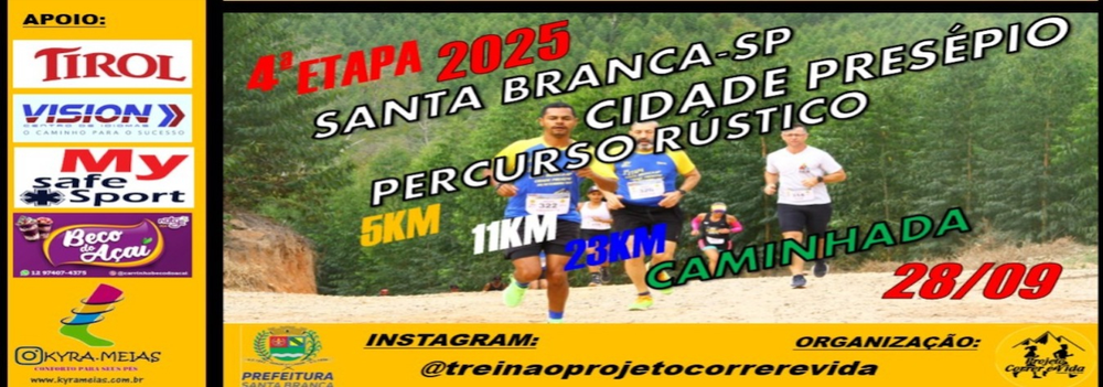Treinao Correr e Vida 2025 - 4 Etapa Santa Branca