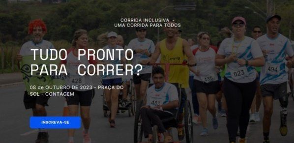 5 Edição CORRIDA  INCLUSIVA - UMA CORRIDA DE TODOS!