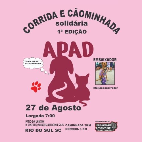 Corrida e Cãominhada Solidária APAD