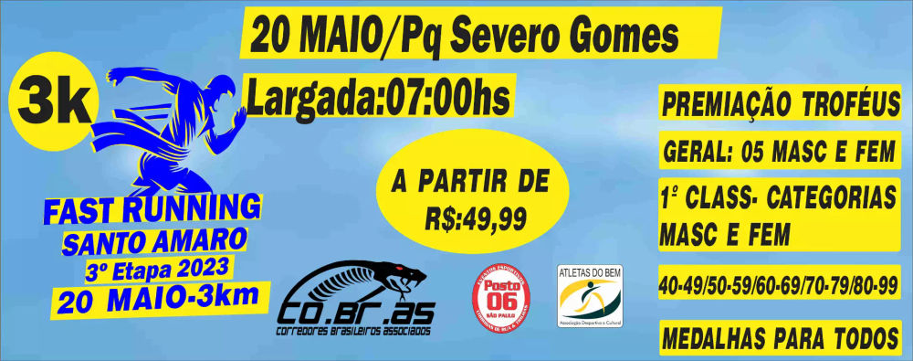 Fast Running Santo Amaro - 3ª Etapa