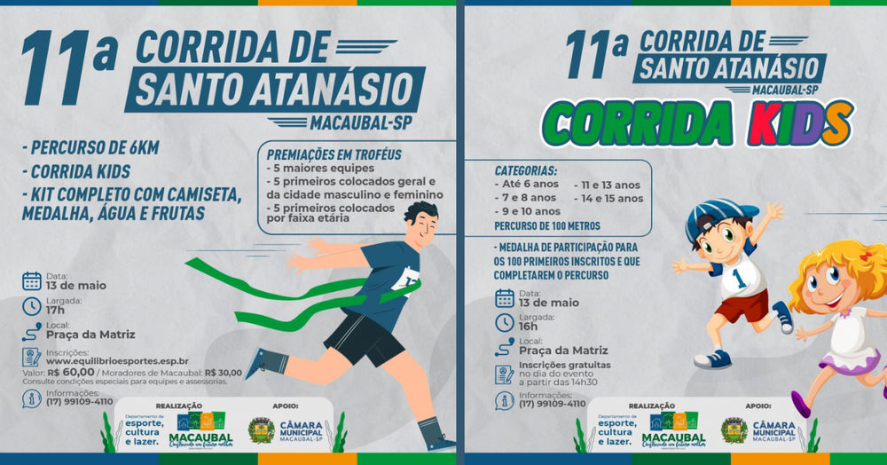 11ª Corrida Pedestre De Santo Atanásio