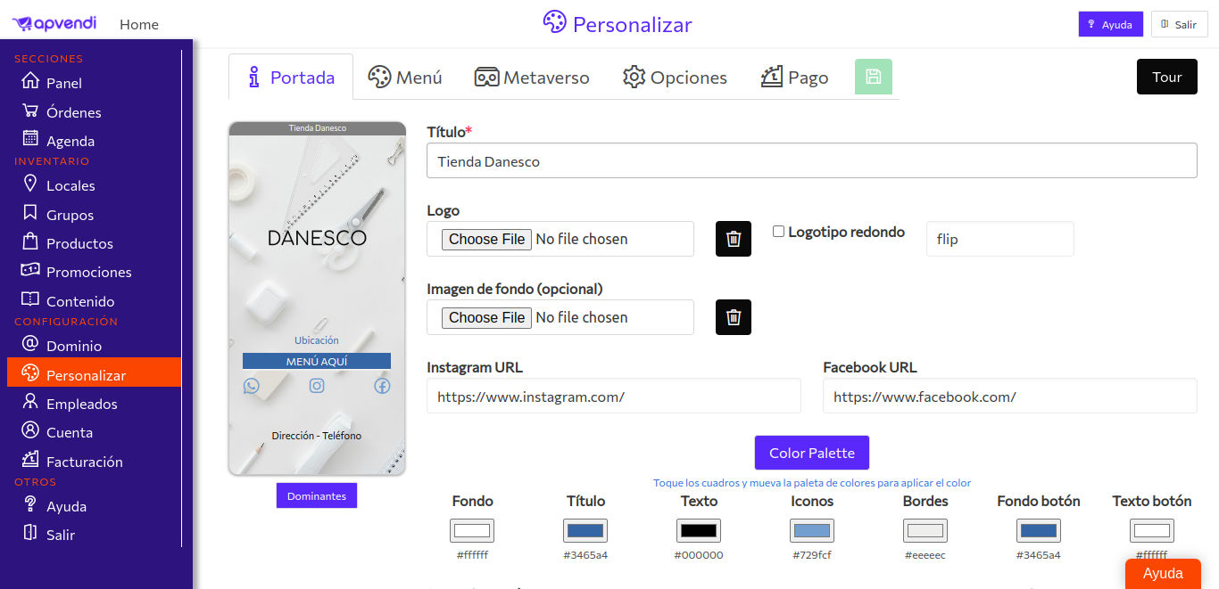 apvendi personalizar customize