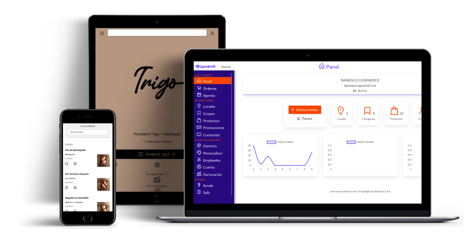 apvendi panel dashboard