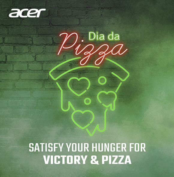An Acer Dia Da Pizza campaign poster