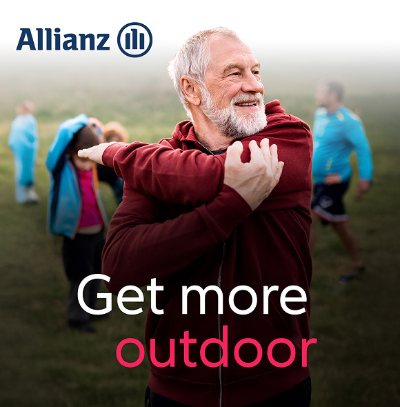 An Allianz Get More Outdoor campaign poster