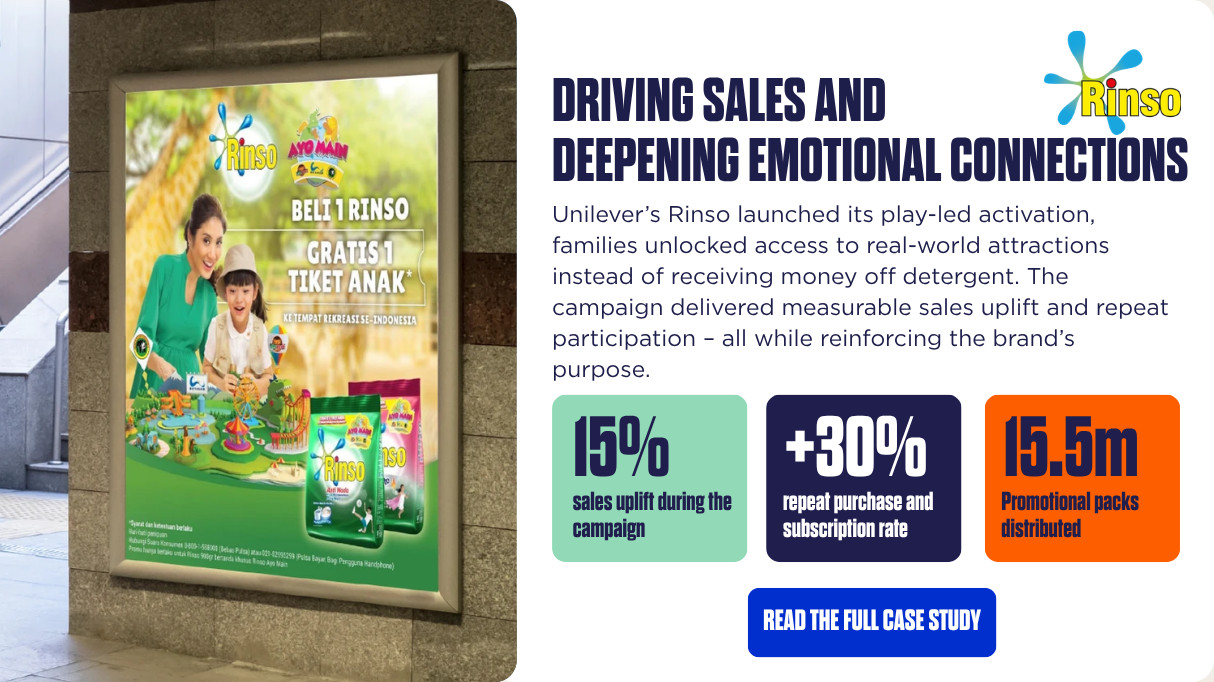 Case study graphic on Rinso