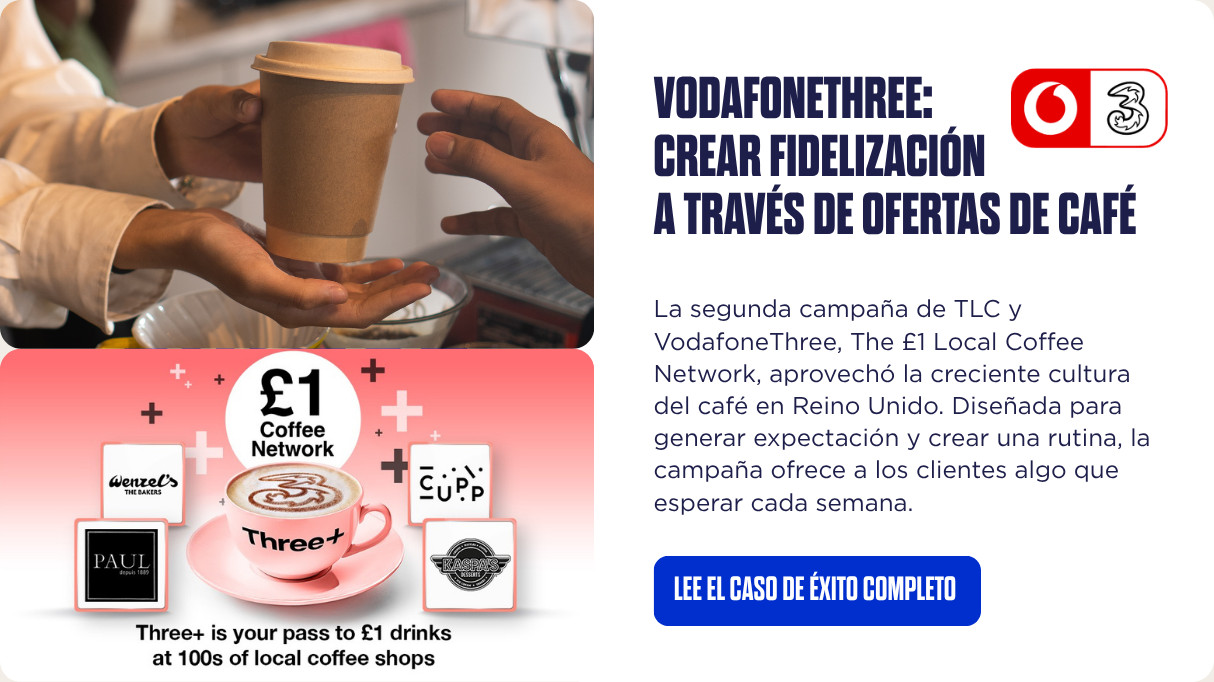 Caso de éxito de VodafoneThree: café por 1 £