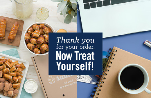 Graphic Thank you for your order. Now Treat Yourself!