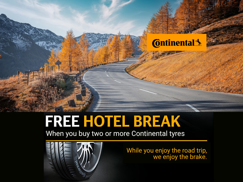 Promotional image of Continental Road trip campaign