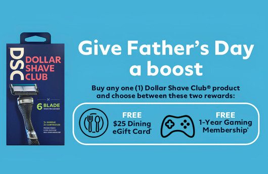 Dollar Shave Club promotional graphic
