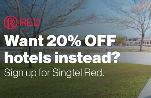Image of Want 20% OFF hotels instead? Sign up for Singtel Red.