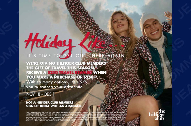 A Tommy Hilfiger promotional poster