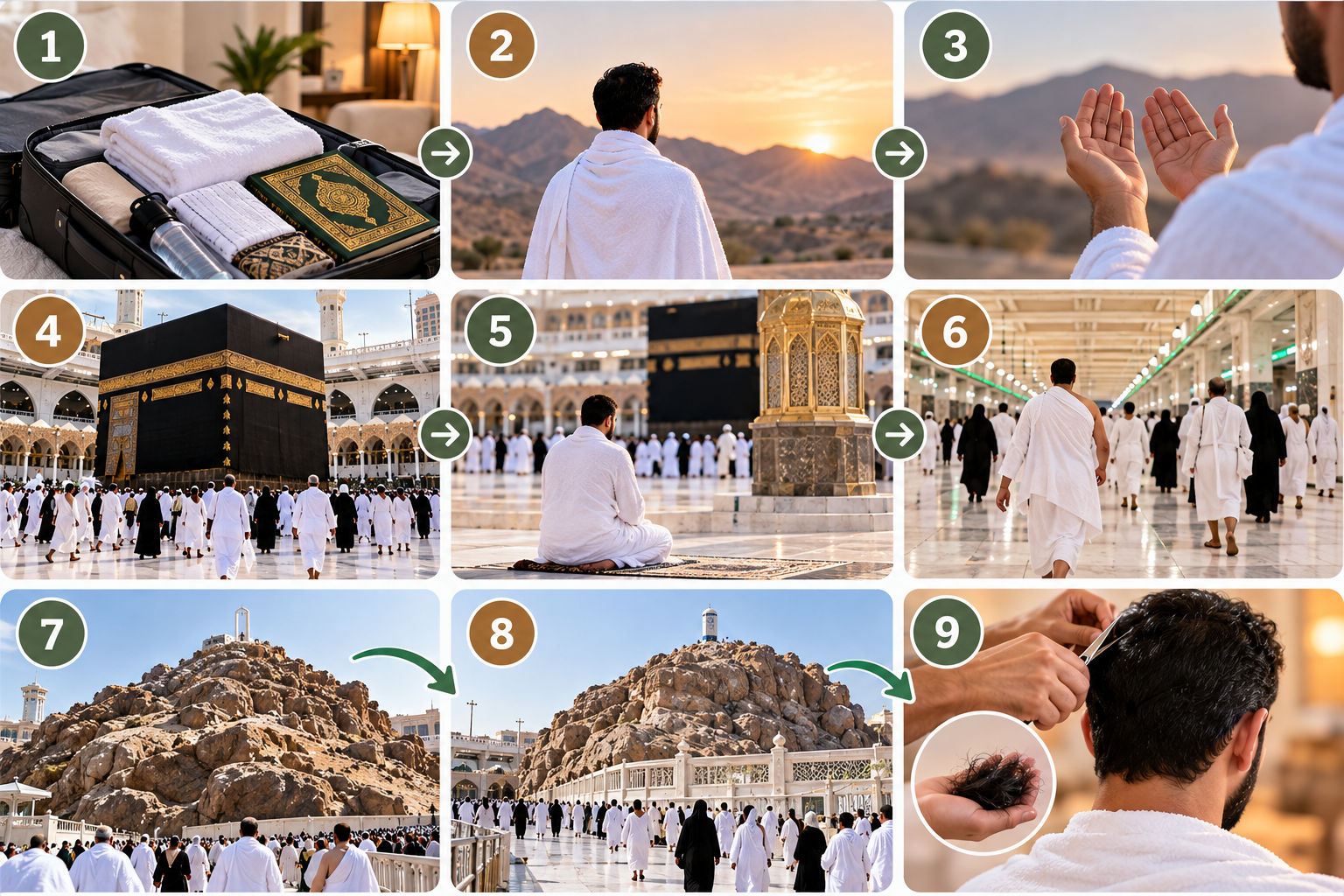 دليل مصوّر لخطوات العمرة