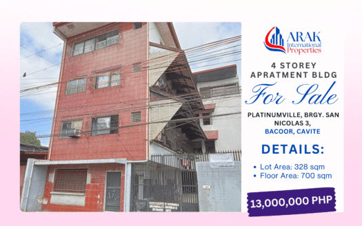 4-Storey Apartment Building in Platinumville, Bacoor, Cavite