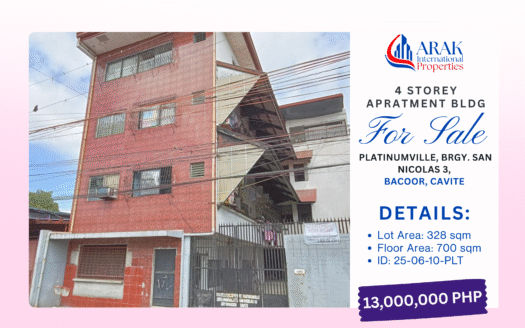 4-Storey Apartment Building in Platinumville, Bacoor, Cavite