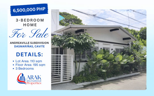 Spacious 3-Bedroom Home in Andreaville Subdivision, Dasmariñas, Cavite