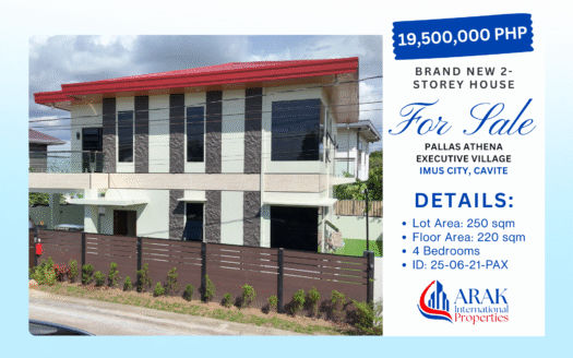 250 sqm Brand-New 2-Storey Home in Pallas Athena Executive Village, Imus, Cavite