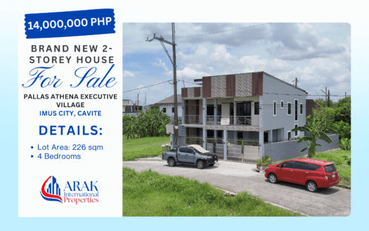 226 SQM Lot – Brand-New 4BR Corner House for Sale in South Plains Executive Village, Dasmariñas City