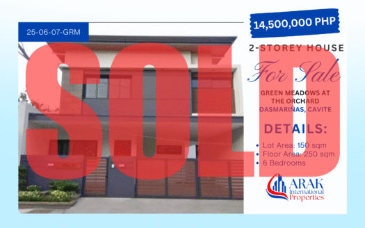 [SOLD] Modern 6-Bedroom 2-Storey House in Green Meadows at The Orchard, Dasmariñas, Cavite