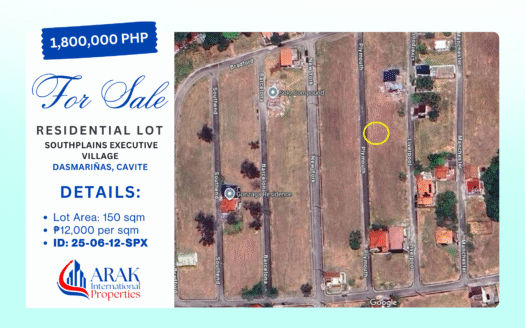 150 sqm Residential Lot in Southplains Executive Village, Dasmariñas, Cavite