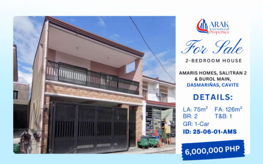 Fully Furnished 2-Bedroom Home in Amaris Homes 1, Salitran 2, Dasmariñas City, Cavite