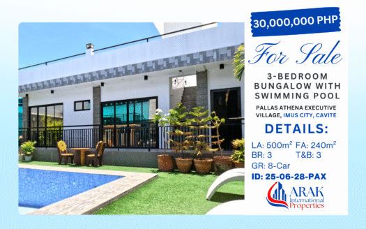 3-Bedroom Bungalow with Swimming Pool in Pallas Athena Executive Village