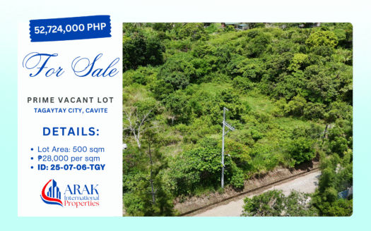 1,883 sqm Prime Vacant Lot in Tagaytay City | Ideal for Boutique Hotel, F&B, or Wellness Projects