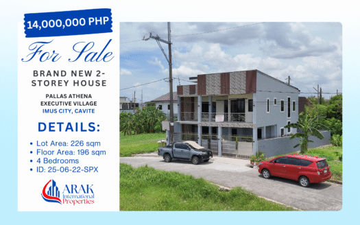 226 SQM Lot – Brand-New 4BR Corner House for Sale in South Plains Executive Village, Dasmariñas City