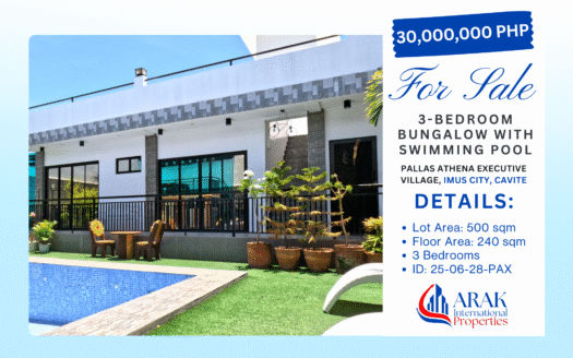 3-Bedroom Bungalow with Swimming Pool in Pallas Athena Executive Village
