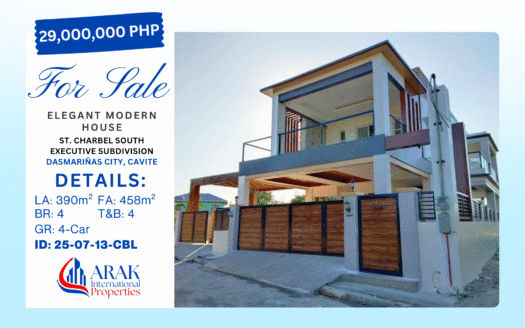 Elegant Modern House in St. Charbel South Executive Village, Dasmariñas City, Cavite