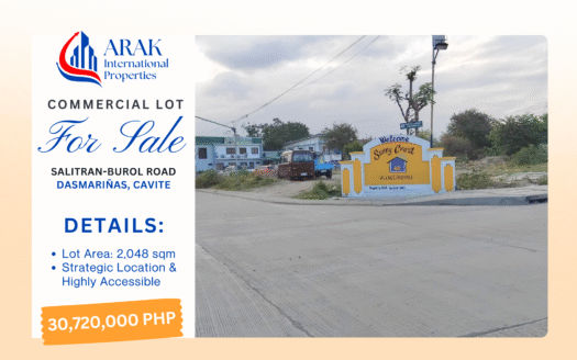 2,048 sqm Prime Commercial Corner Lot in Salitran 2, Dasmariñas, Cavite