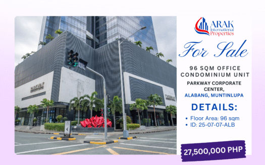 Premium 96 SQM Office Condominium Unit in Parkway Corporate Center, Alabang, Muntinlupa