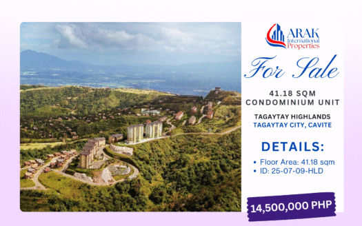 41.18 sqm Condominium Unit in Tagaytay HIghlands