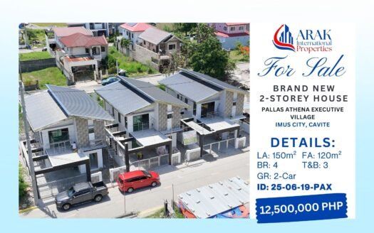 150 sqm Brand-New 2-Storey Home in Pallas Athena Executive Village, Imus City, Cavite