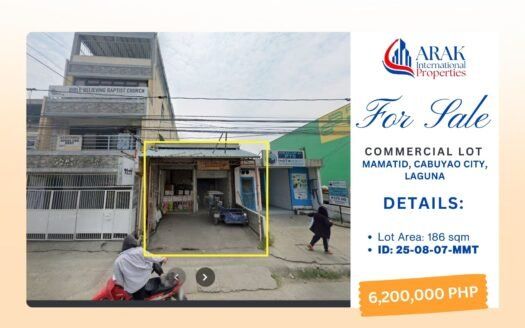 Commercial Lot For Sale in Cabuyao City, Laguna