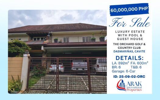 892 sqm Luxury Estate with Pool & Guest House at The Orchard Golf & Country Club