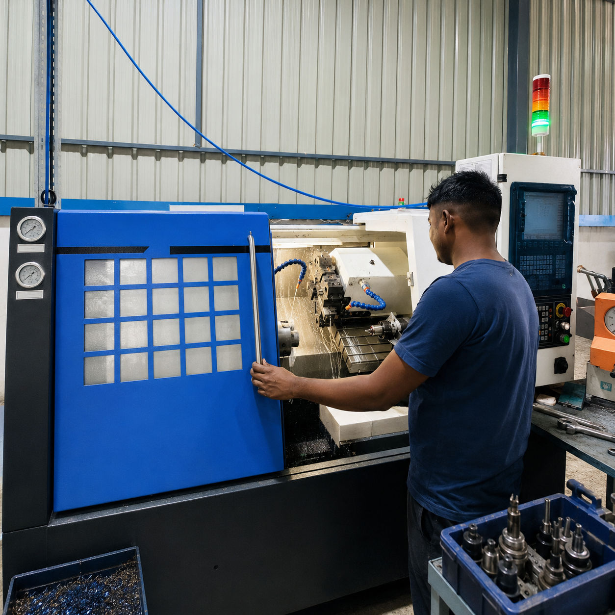 CNC turning machine eight