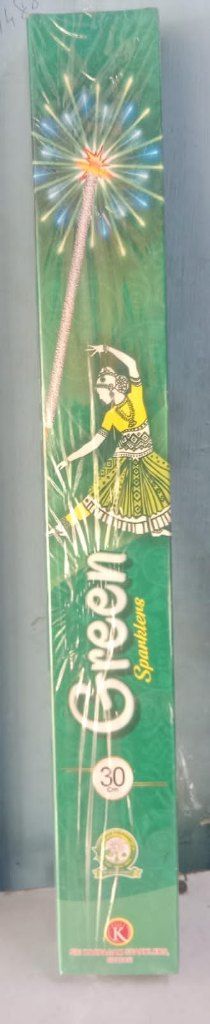 30 cm Green Sparklers (5 Pcs)
