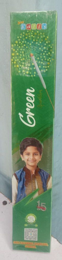 15 cm Green Sparklers (10 Pcs)
