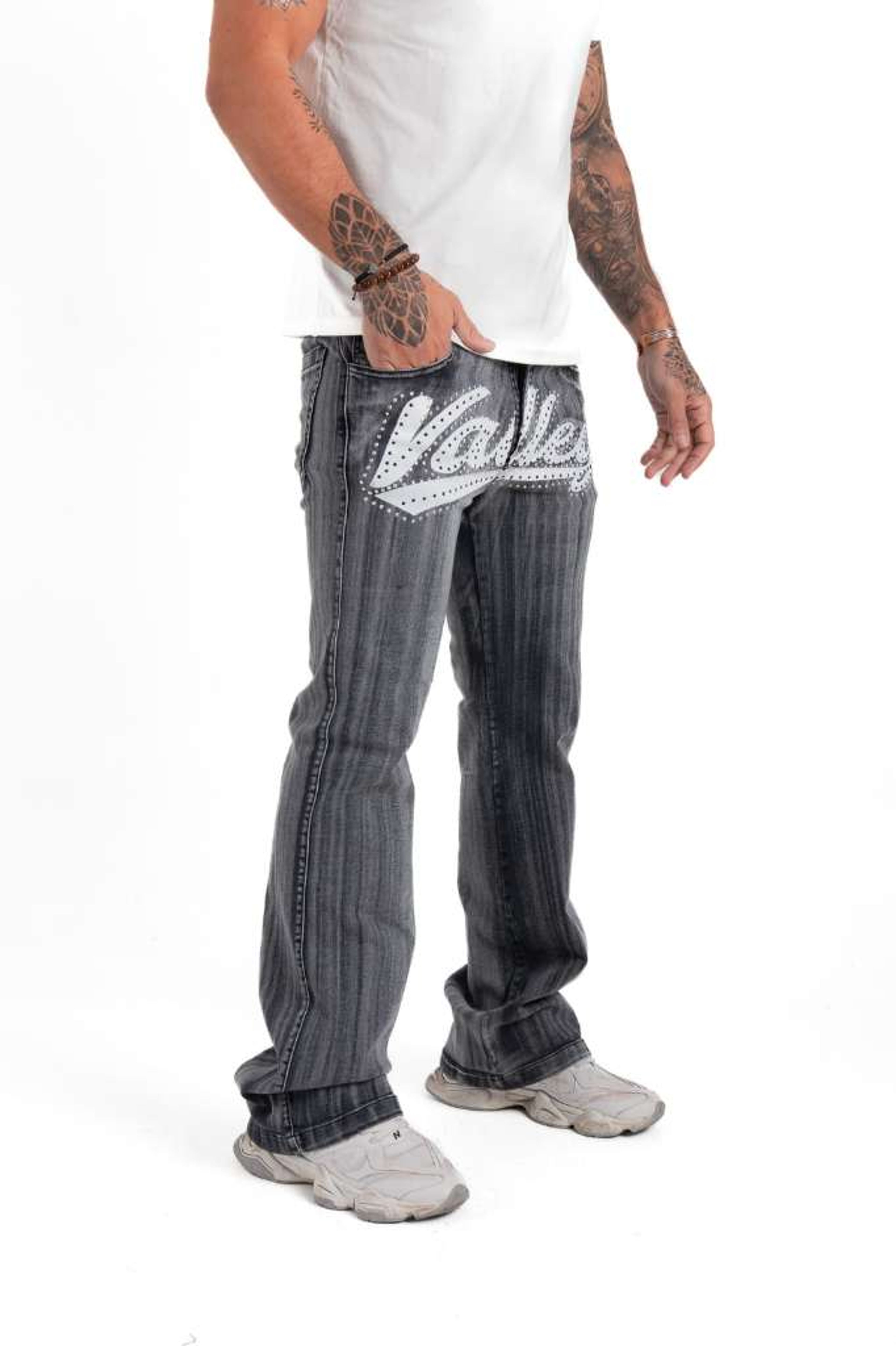 flared valley gris(spandex)