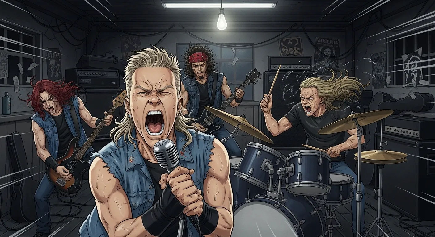 Garage Days Metallica early rehearsal session