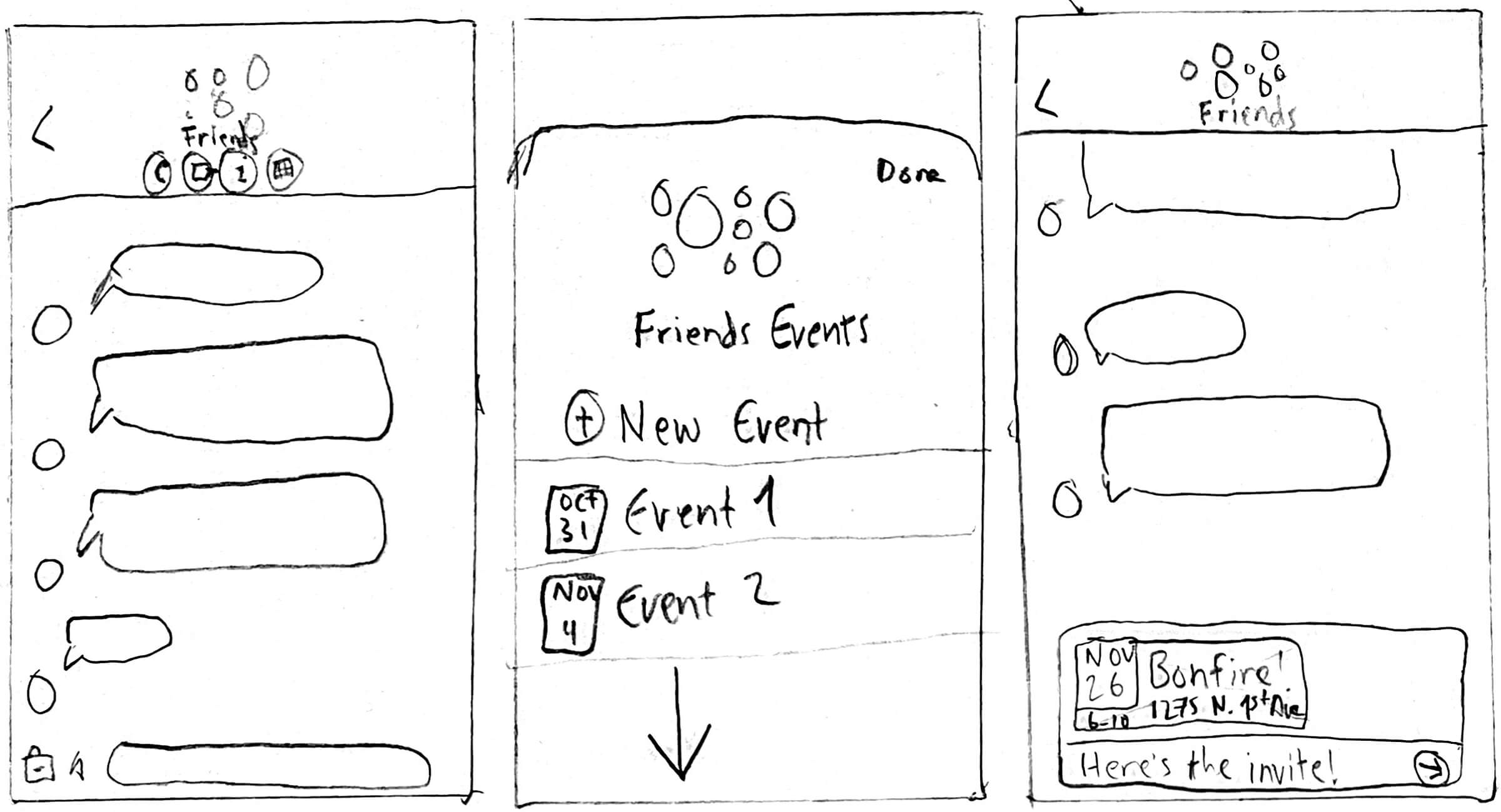 Mirror Lo-Fi Wireframes