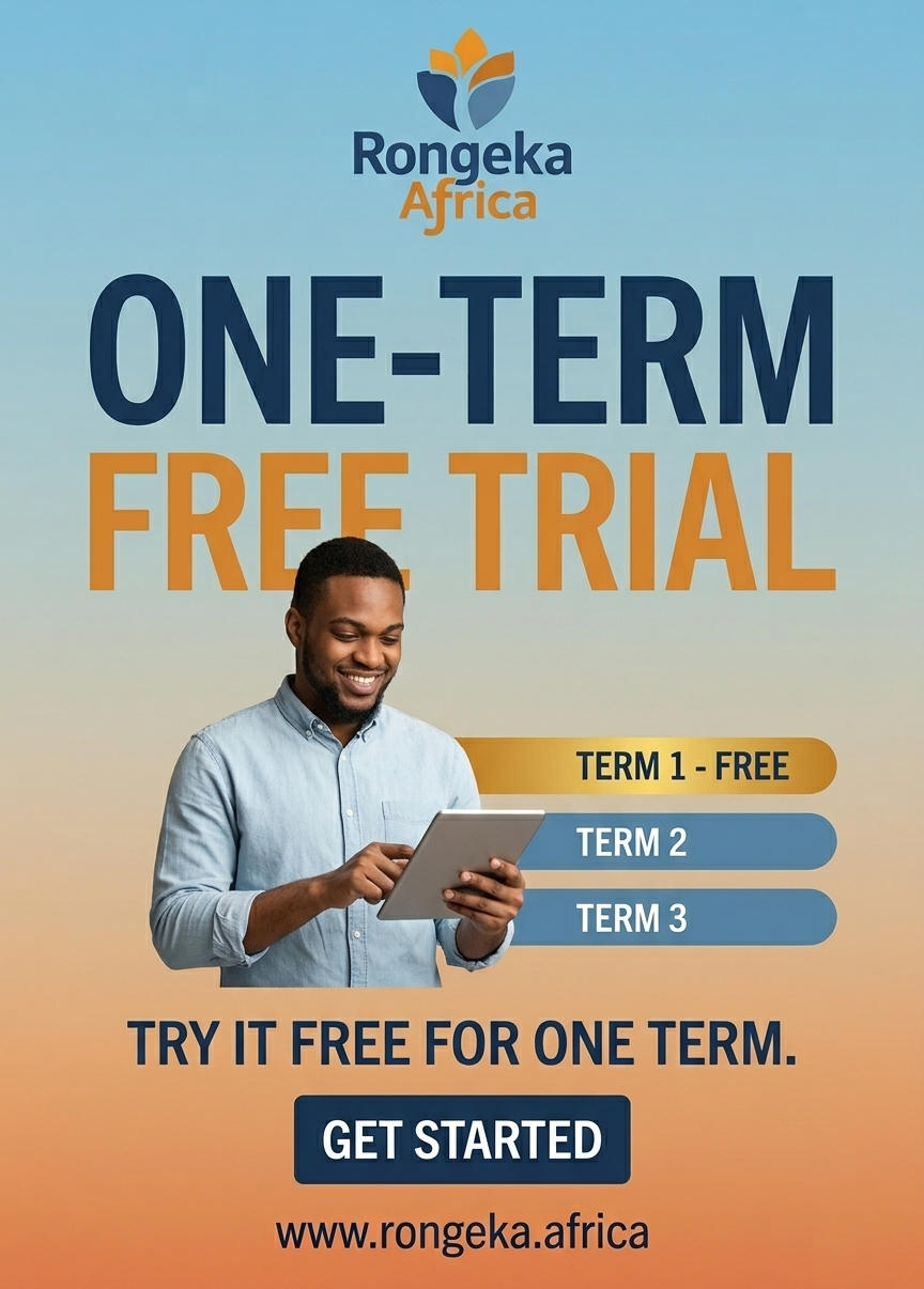 Rongeka Africa introduces one-term free trials.