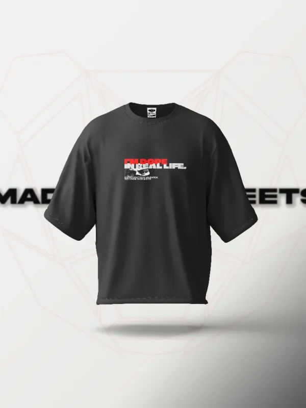 Dope in Real Life Oversized T-Shirt – Black