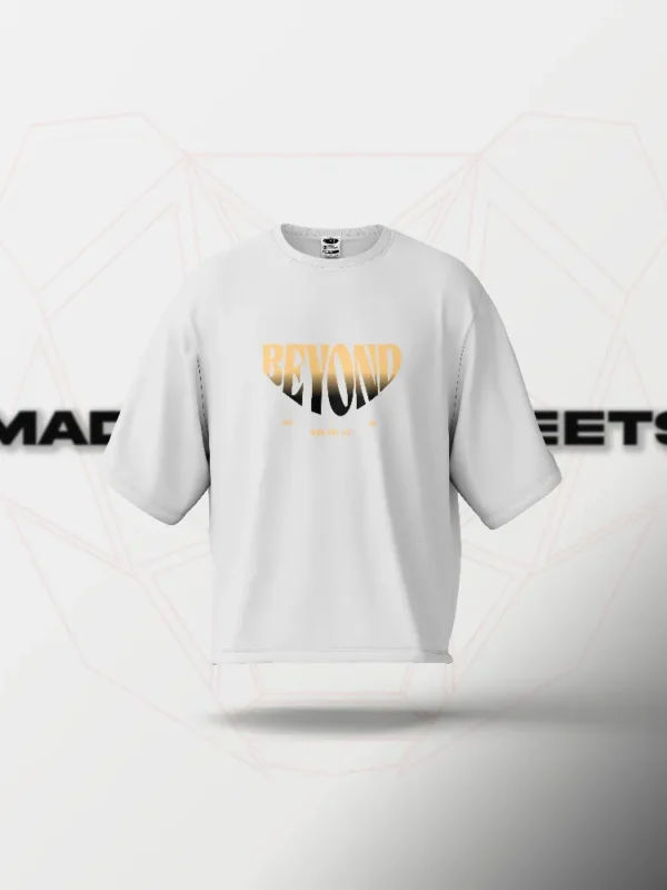 Beyond: Who Are We? Oversized T-Shirt – White Brown