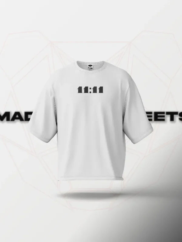 11:11 Rebirth Oversized T-Shirt – White