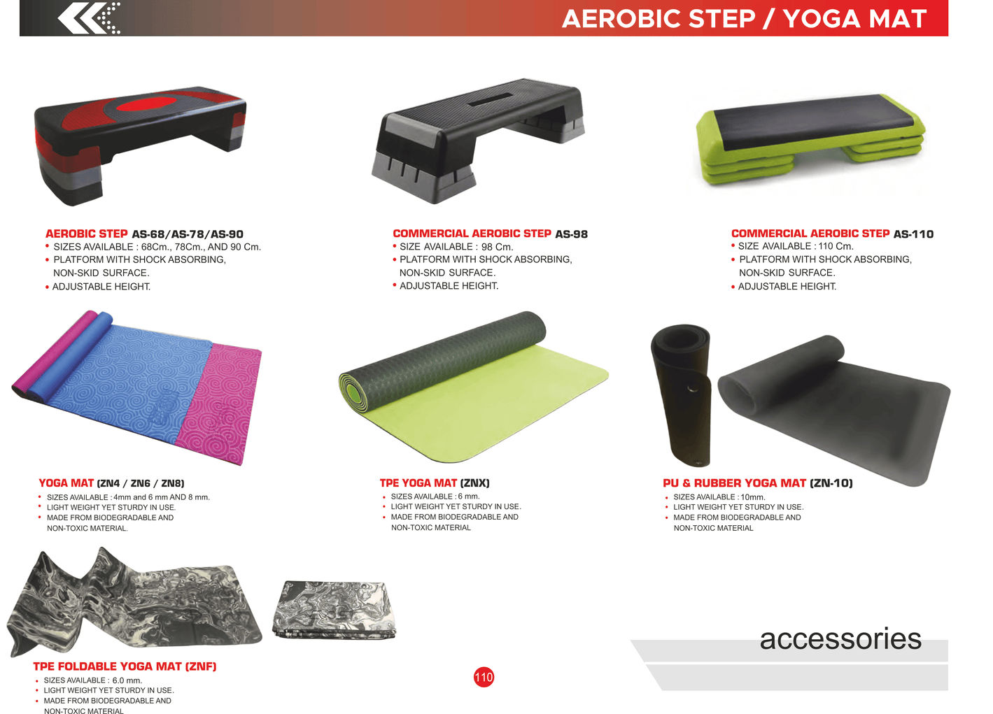 Zenith Mats and Aerobic Steps