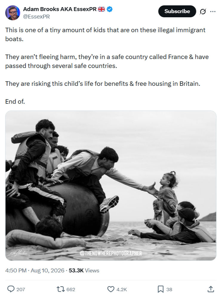 Adam Brooks: This is one of a tiny amount of kids...