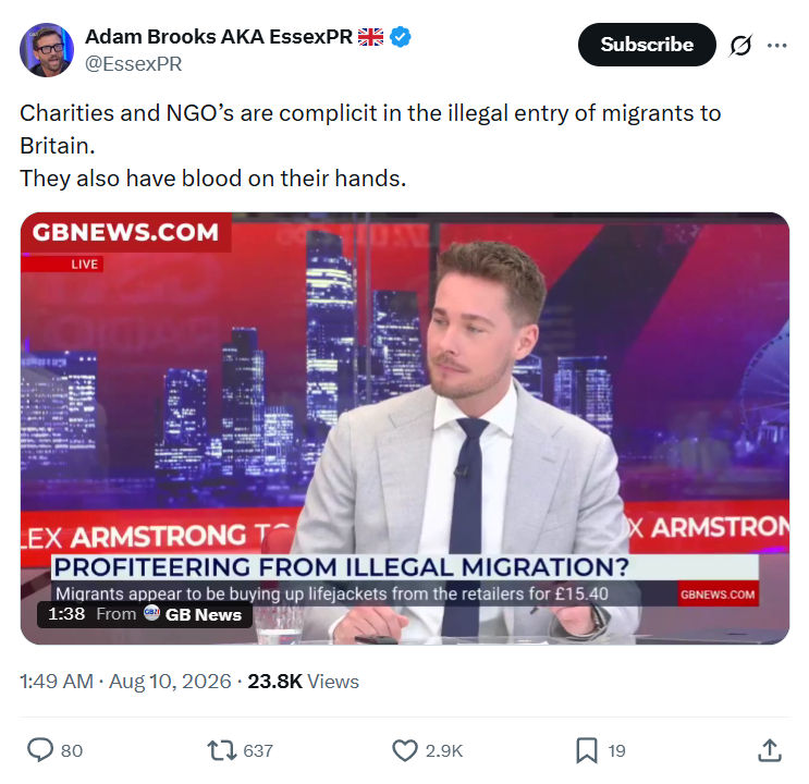 Adam Brooks: Charities and NGO’s...