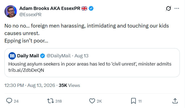 Adam Brooks: No no no…